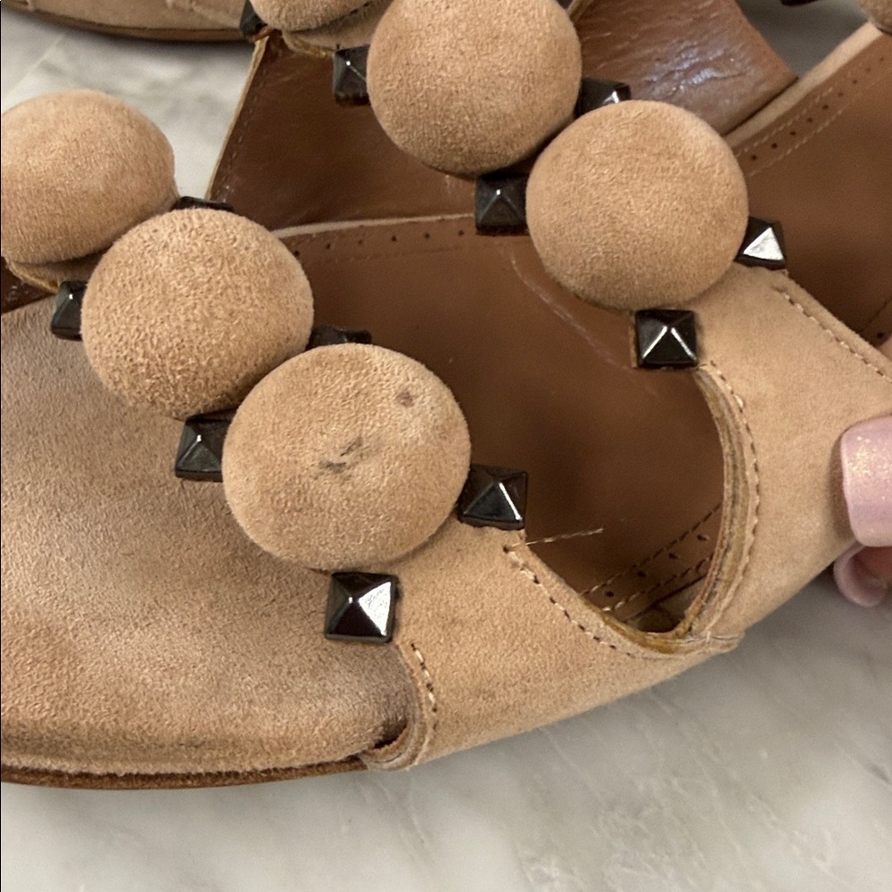Alaia La Bombe Suede Flats size 38 in Nude - Picture 12 of 12